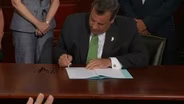 Christie Signs Bill Supporting Israel, Talks TTF, NJEA, AC