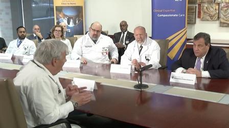 Video thumbnail: NJTV News Christie Joins Medical Staff to Talk Opioid Addiction