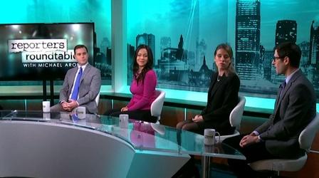 Video thumbnail: Reporters Roundtable Front and Center for Trump's Big Day