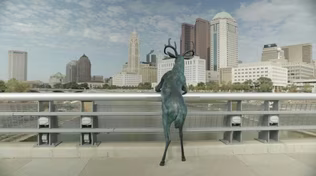 Scioto Lounge deer sculptures, OSU's 60th Drum Major Preview