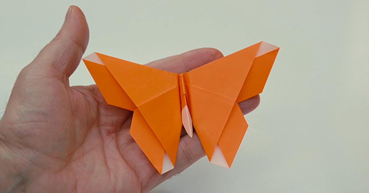 Origami Butterfly - The Easiest and Best Way to Make It - Nerdy Mamma