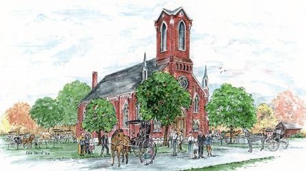 Video thumbnail: Columbus Neighborhoods Illustrator Edie Mae Herrel Draws Bexley's History