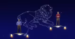 "A Lion At Night With Plenty Of Planetary Light" 1 Min versi