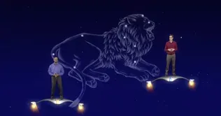"A Lion At Night With Plenty Of Planetary Light" 1 Min versi