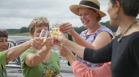 Video thumbnail: Around the Farm Table Caviar, Bubbly and Soil Sisters