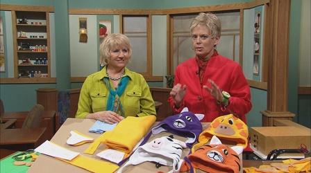 Video thumbnail: Sewing With Nancy Cuddle Buddies Hats and Scarves