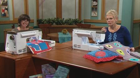Video thumbnail: Sewing With Nancy Quilt with an Embroidery Machine in 8 Easy Lessons - Part 2