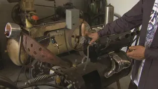Recycled Metal Artist's Steam Punk Motorcycle