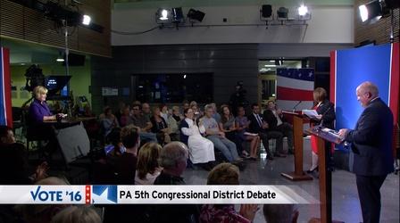 Video thumbnail: WPSU Documentaries and Specials Glenn Thompson - Kerith Strano Taylor: 5th District Debate