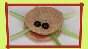 Video thumbnail: ThinkTV Kids & Family Kids in the Kitchen - Itsy Bitsy Spider Sandwiches
