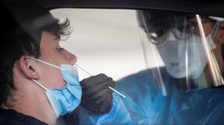 Video thumbnail: PBS NewsHour Record numbers of hospitalizations, deaths in the U.S.