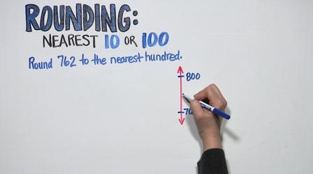 Video thumbnail: Good To Know Rounding: Nearest 10 or 100 | Grade 3