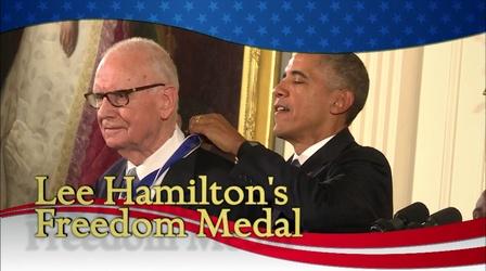 Video thumbnail: Indiana Newsdesk Lee Hamilton's Freedom Medal