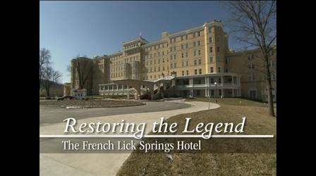 Video thumbnail: WTIU Documentaries Restoring the Legend: The French Lick Springs Hotel