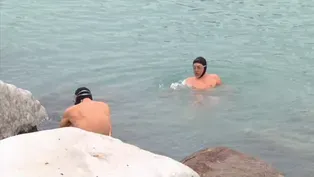 Swimming at Promontory Point