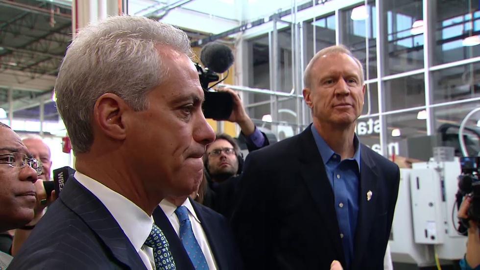 Bruce Rauner, Rahm Emanuel at Odds as State Budget Impasse image