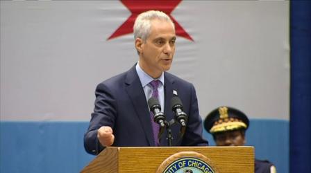 Video thumbnail: Chicago Tonight Emanuel: Gun Violence is ‘Not Beyond Our Ability to Solve'