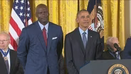 Web Extra: Michael Jordan Receives Medal of Freedom