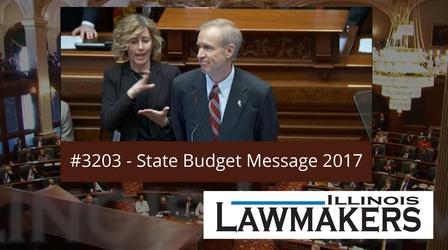 Video thumbnail: Illinois Lawmakers S32 E03: Governor Bruce Rauner's Budget Message
