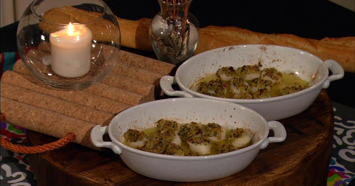 Carolina Outdoor Journal Simple Cooking Scallops Gratin Recipe PBS