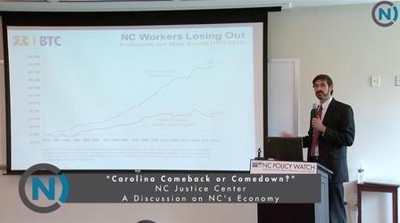 Video thumbnail: NC Channel Crucial Conversation: Carolina Comeback or Comedown?