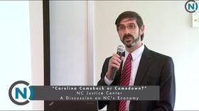 Video thumbnail: NC Channel NC Budget & Tax Center: Is NC's Economy on Track?