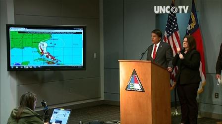 Video thumbnail: NC Emergency Management and Weather 10/05/16 Live Stream: NC Governor's Weather Update