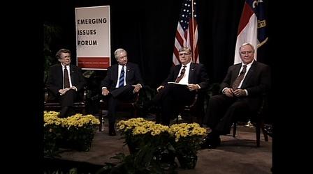 Video thumbnail: PBS North Carolina Presents Emerging Issues: A Conversation With Four Governors