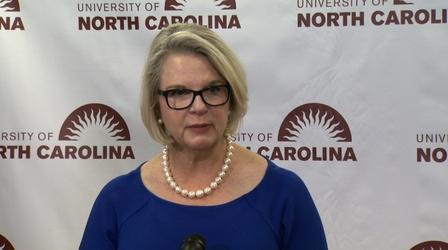 Video thumbnail: The University of North Carolina: A Multi-Campus University UNC President-elect Margaret Spellings - Press Conference