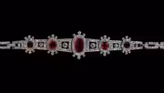 Appraisal: Ruby & Diamond Bracelet, ca. 1895