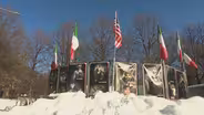 Italian American Pride Banners Replace Columbus Statue