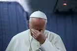 The pope defends a bishop accused of witnessing abuse