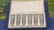 Appraisal: Lalique Six Figurines Glass Goblets with Box, ca.