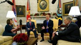 Video thumbnail: PBS NewsHour How Trump got into a televised tussle over a border wall