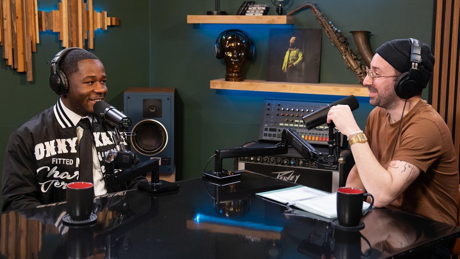 Reuben Vincent on the Shaped by Sound Podcast set.