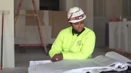 Video thumbnail: American Graduate - CET/ThinkTV From Here to Career: Rebecca Lewis, Drywall Specialist
