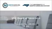 05/25/2023: UNC Board of Governors Meeting