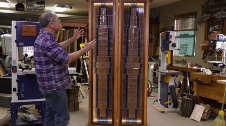 Video thumbnail: American Woodshop Wright-inspired Art Glass Freestanding Cabinet