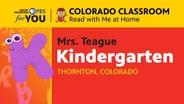 Kindergarten with Mrs. Teague – Lesson # 7