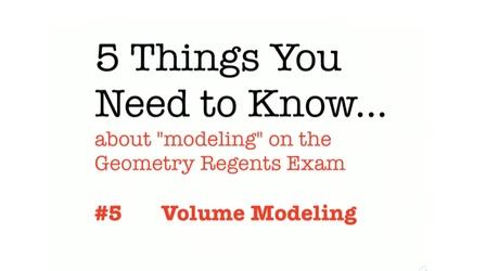 Video thumbnail: Regents Review CC Geometry Volume Modeling