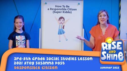 Video thumbnail: Rise and Shine Susanna Post - Responsible Citizen