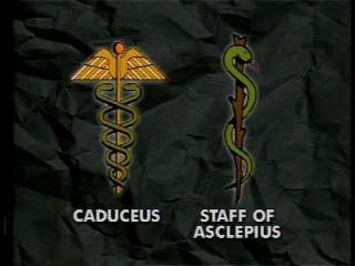 staff of asclepius vs caduceus