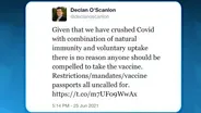 NJ pol's Twitter account reinstated after vax tweet deleted