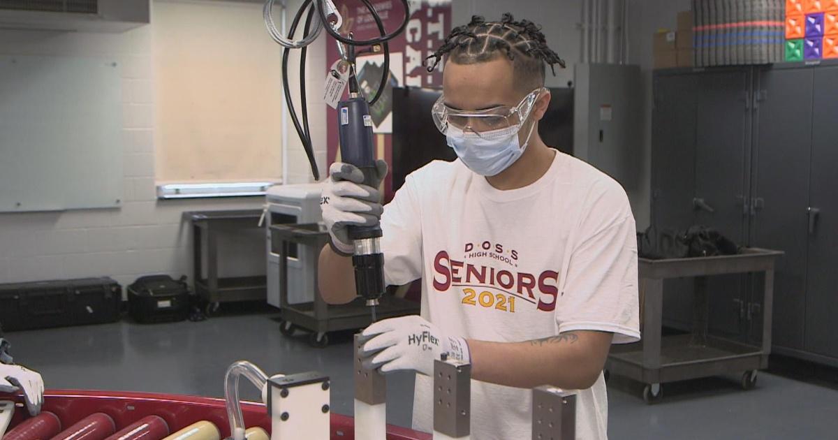 PBS News Hour | Could high school training help staff manufacturing sector? | Season 2021