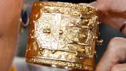 Appraisal: Victorian Gold Cuff Bracelet, ca. 1870