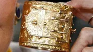 Appraisal: Victorian Gold Cuff Bracelet, ca. 1870
