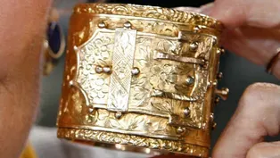 Appraisal: Victorian Gold Cuff Bracelet, ca. 1870