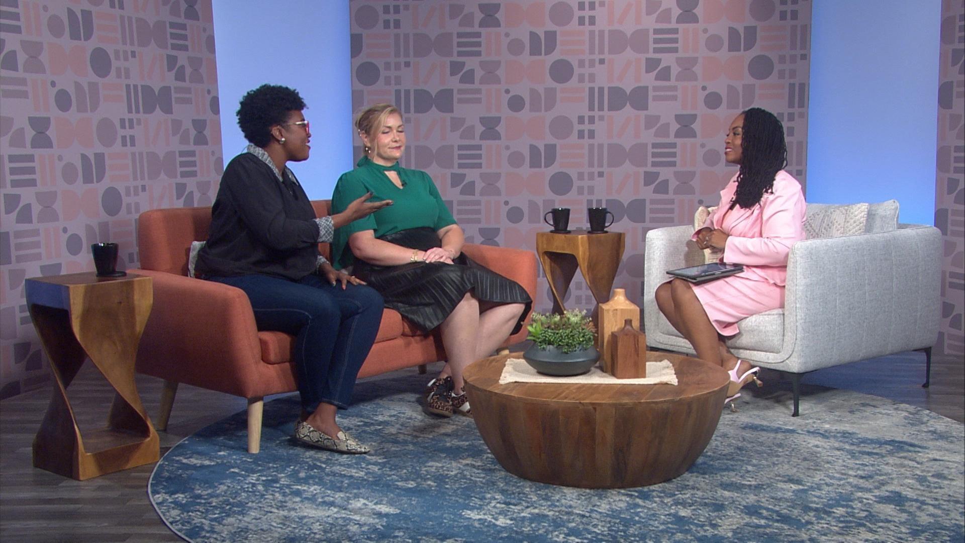 Host of Black Issues Forum Kenia Thompson and guests.