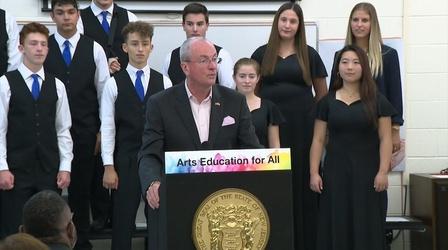 Video thumbnail: NJTV News Murphy marks milestone for arts education in NJ