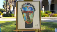 Appraisal: Clementine Hunter Abstract Portrait, ca. 1960